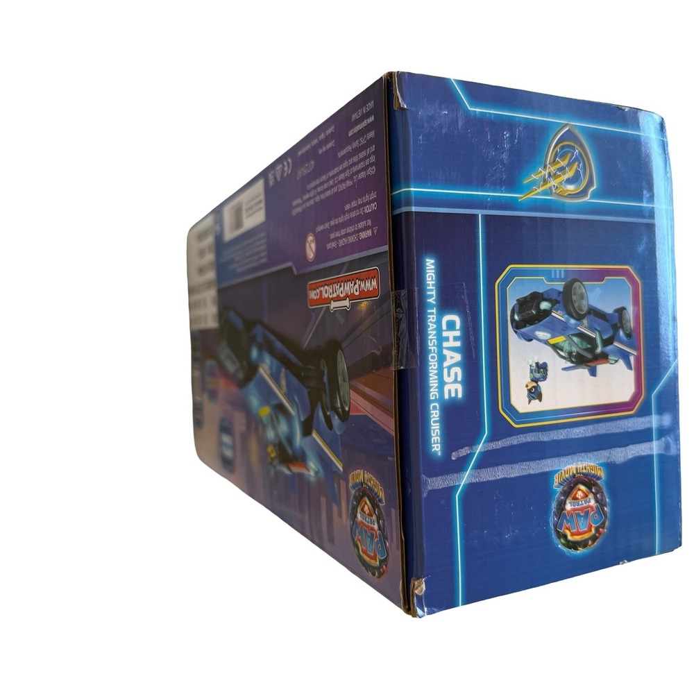 Paw Patrol Chase Mighty Transforming Cruiser Blue Lights Sounds Kids Toy NIB - Picture 5 of 8